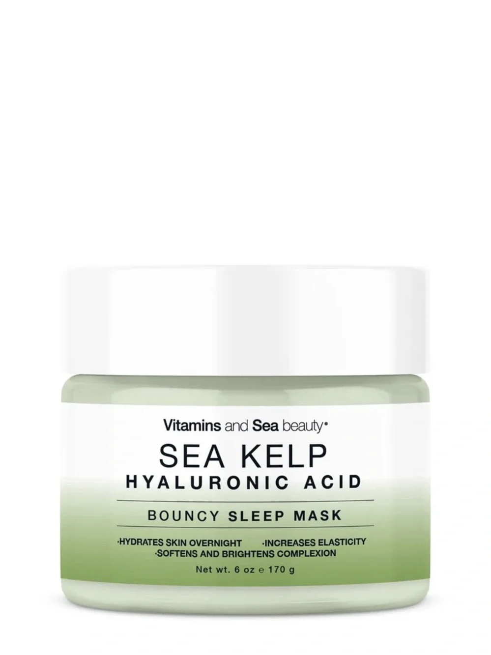 Sea Kelp Hyaluronic Bouncy Sleep Mask – Hydrating Night Cream (Light Green)